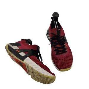 Under Armour Project Rock 4 League Red Black Mens Training Shoes Size 11 Gym